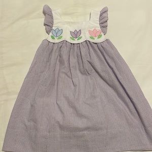 Petit Ami purple seersucker dress. 3T